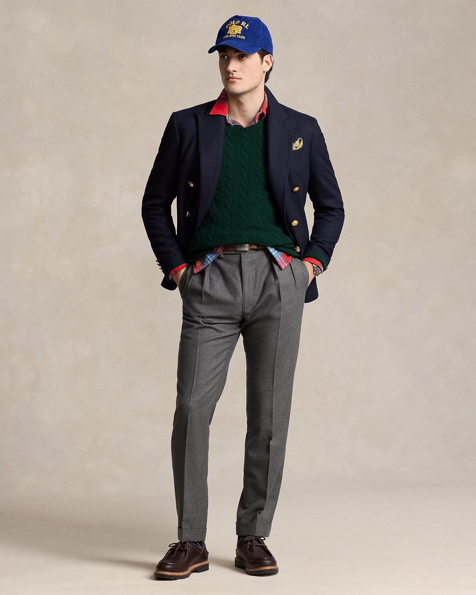 Jersey de lana y cachemira tejido con cable