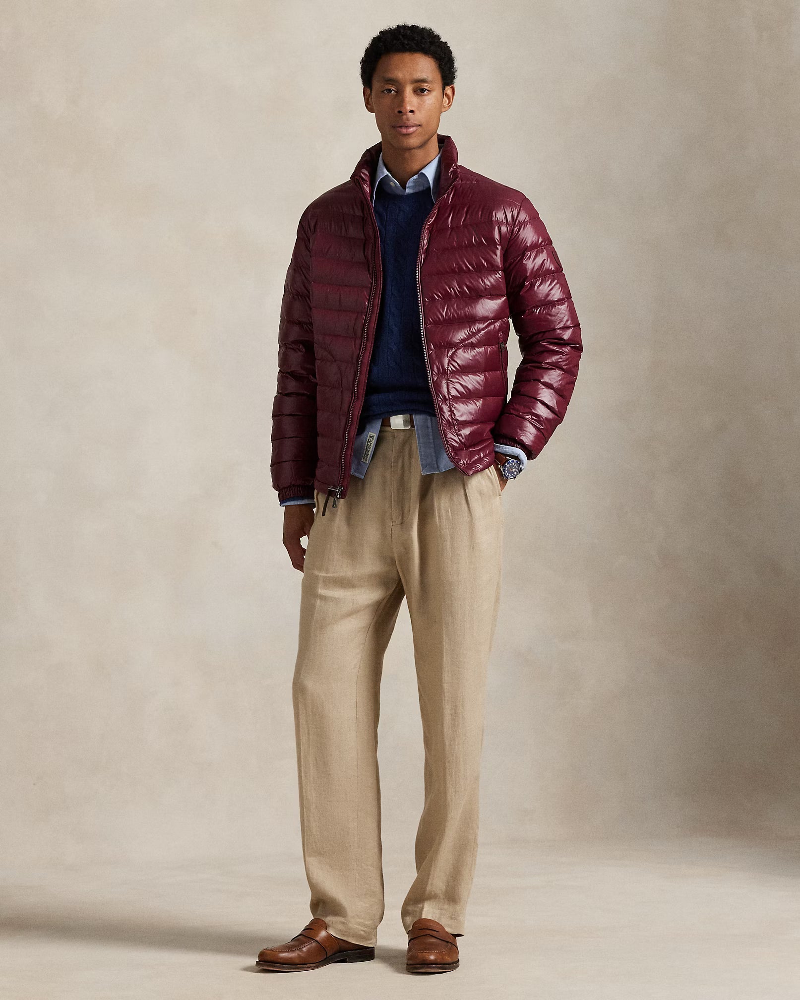 Jersey de lana y cachemira tejido con cable