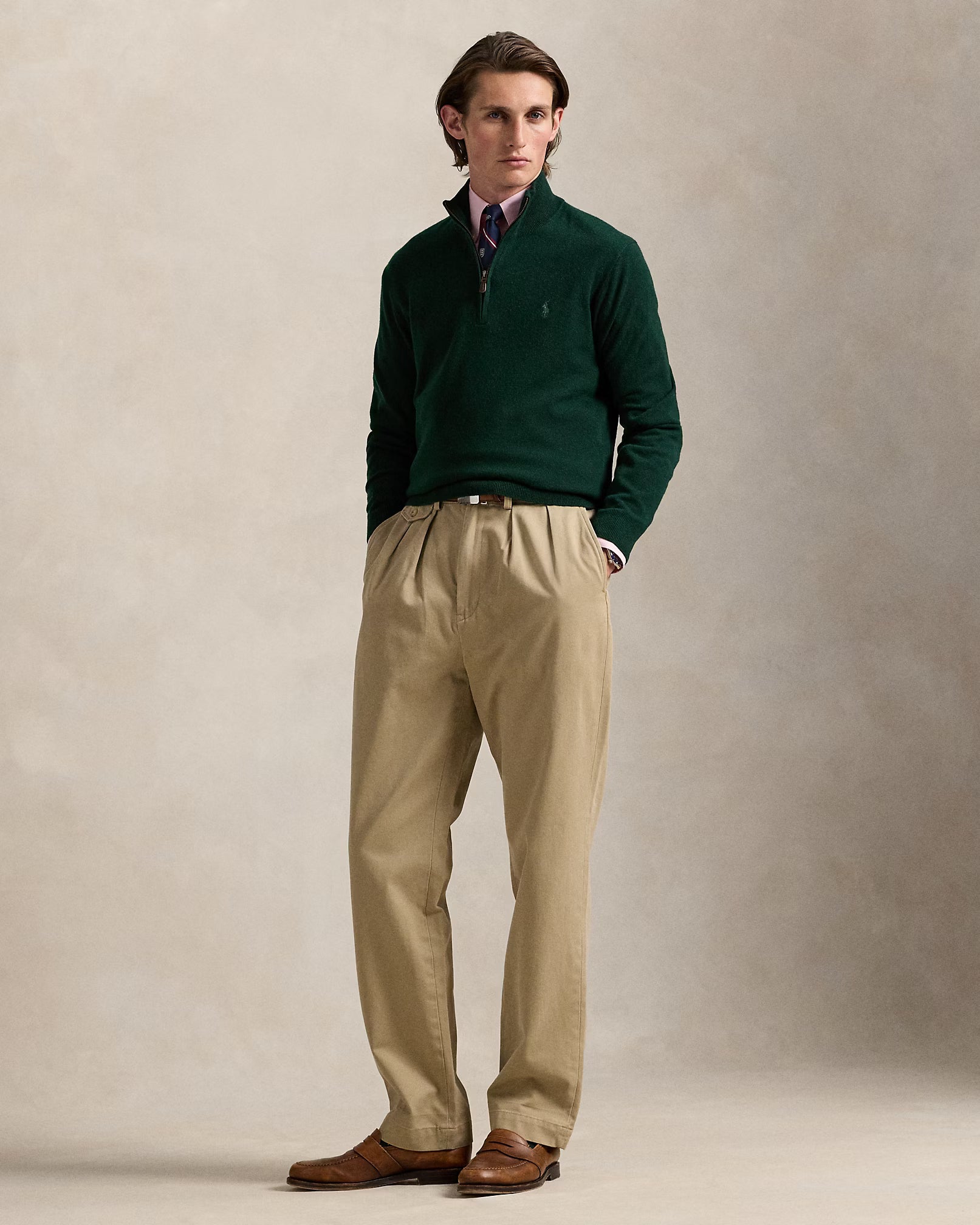 Jersey de lana con cremallera