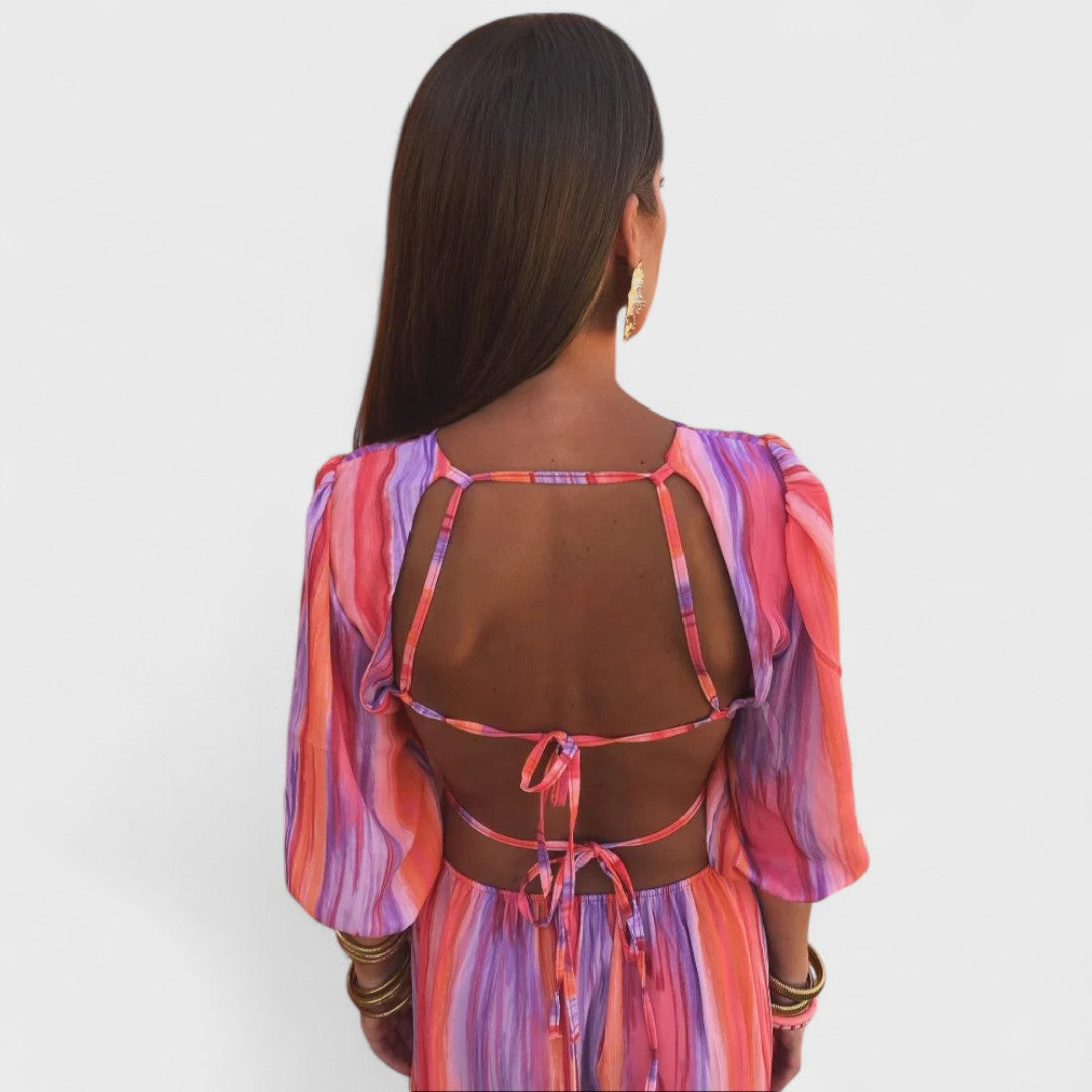 Wójcik™ - Elegancka sukienka z wycięciami