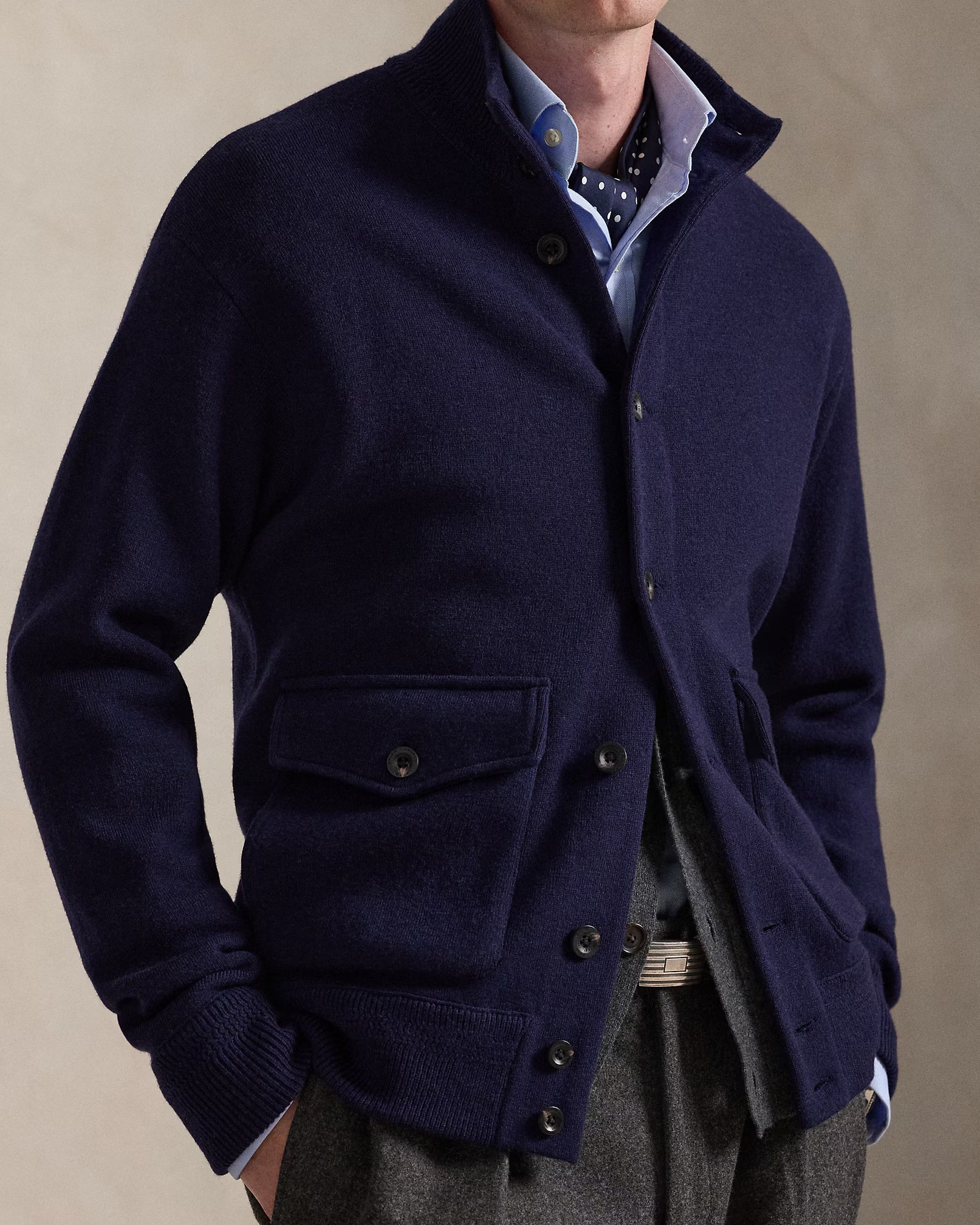 Chaleco de mezcla de lana